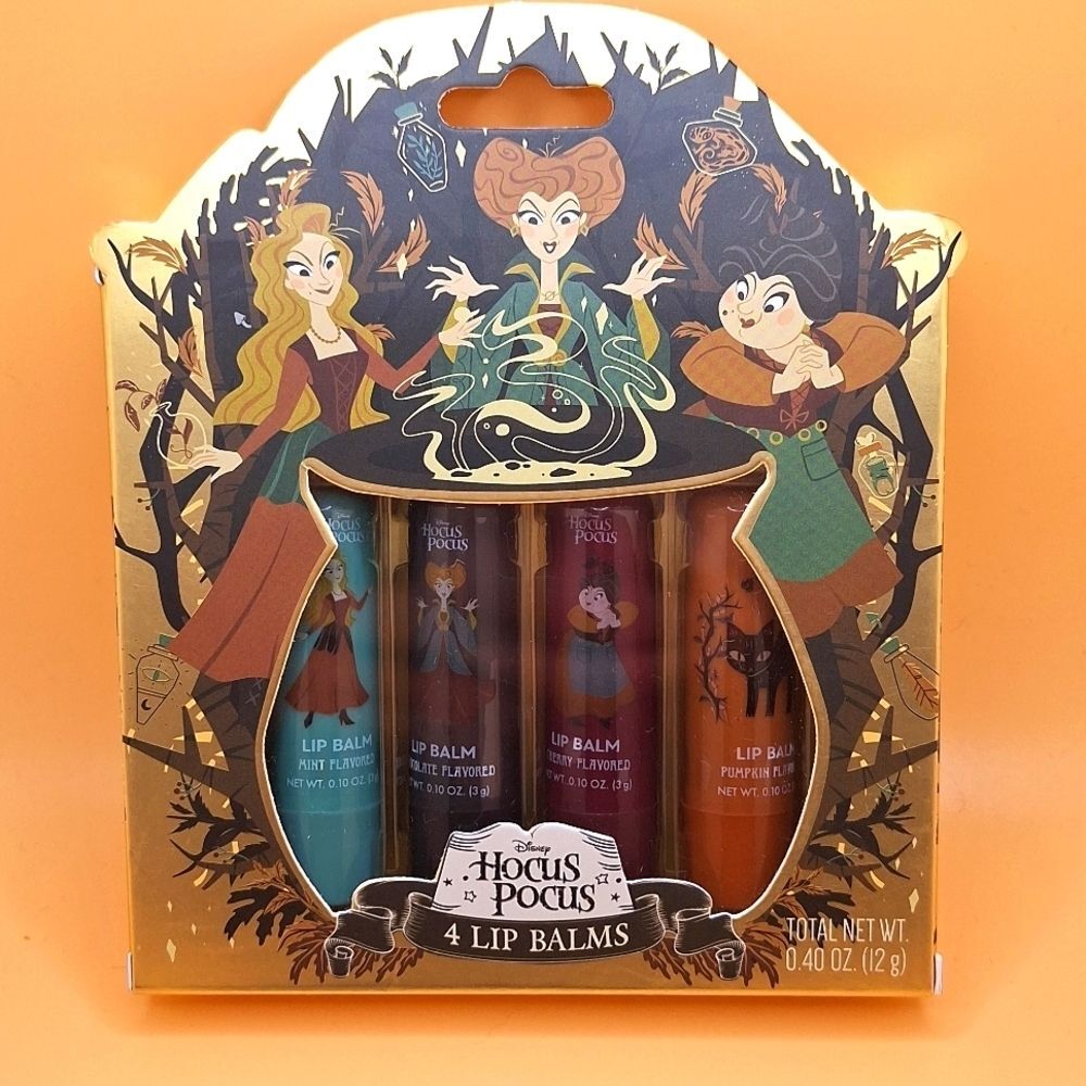 Hocus pocus lip balm Thackery Binx witches 4 pack